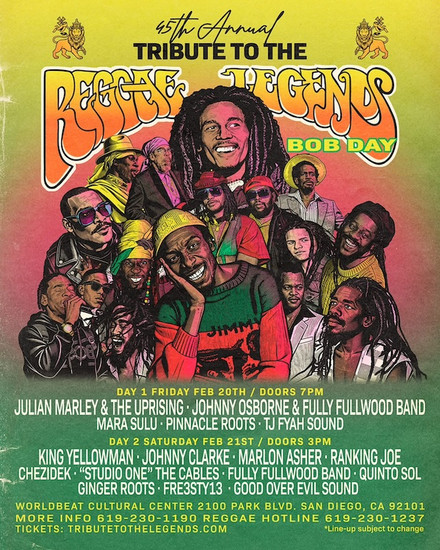 Tribute To The Reggae Legends 2026 poster